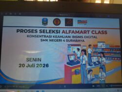 Rekrutmen Alfamart Class SMK Negeri 4 Surabaya Tahun Ajaran 2026/2027 Berlangsung Antusias