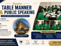 Praktik Siswa Manajemen Perkantoran: Table Manner dan Public Speaking di Hotel Grand Darmo Surabaya